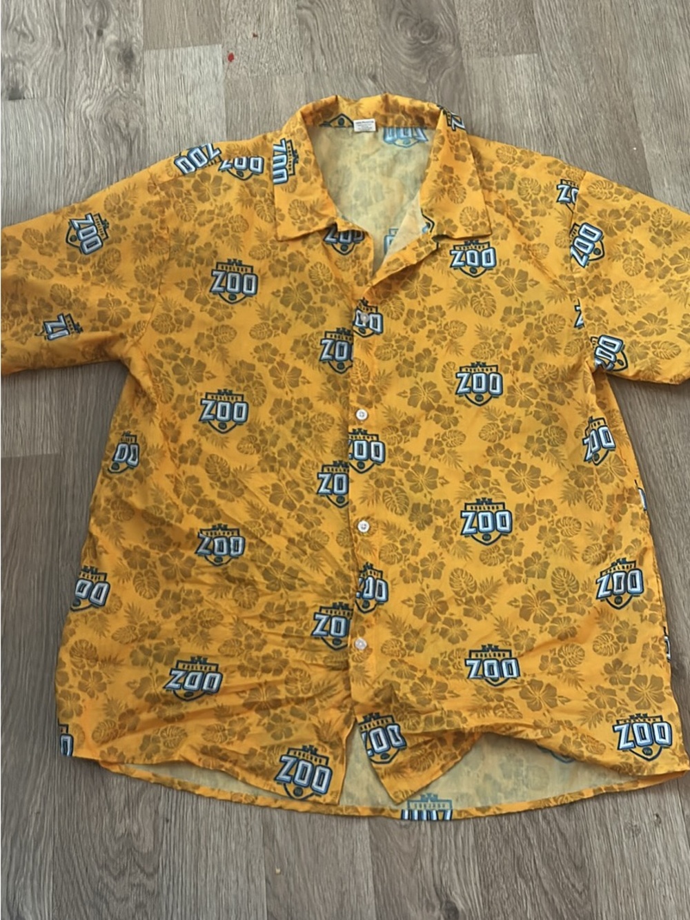 Pittsburgh panthers Floral Print Short-Sleeve Button-Up Shirt